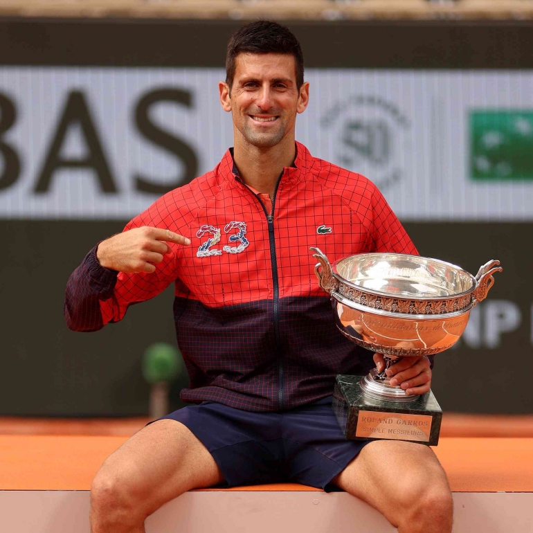 Djokovic petenis tunggal putra pemegang titel juara grand slam terbanyak / foto: atptour.com