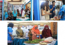 Pameran inovasi hasil laut Kementerian Kelautan dan Perikanan di Jakarta 26-28 Agustus 2013  (dokumentasi  pribadi)