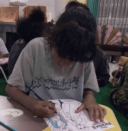 Pembelajaran fun-learning di Panti Asuhan & Susteran Santa Beatrix (17/04/2023) (Foto:@embraceyouth.intl/Instagram)