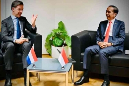 Presiden Joko Widodo melakukan pertemuan bilateral dengan Perdana Menteri (PM) Belanda Mark Rutte di Gedung Europa (dok. Sekretariat Presiden) 