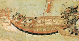Pertempuran samurai bangsa Mongol di laut terbuka