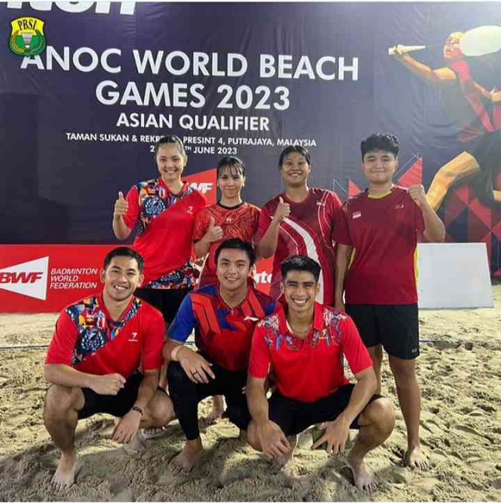 Tim Really Indonesia pada ANOC WBG 2023 AirBadminton - Asian Qualifiers (Foto : badminton.ina/Instagram)