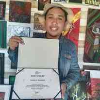 Darius menjadi Pemenang SATU Indonesia Award Tingkat Propinsi Tahun 2021 Bidang Lingkungan (foto. FB Darius Irenius) 