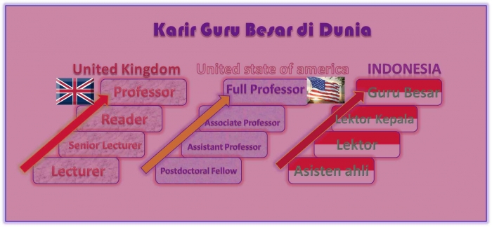 Perbandingan karir Guru Besar di dunia