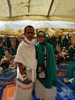 di dalam tenda wukuf di Padang Arafah (foto dokpri)