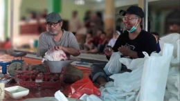 Suasana pelaksanaan pemotongan hewan kurban Masjid Al Hikmah Peruri Ciledug/pribadi