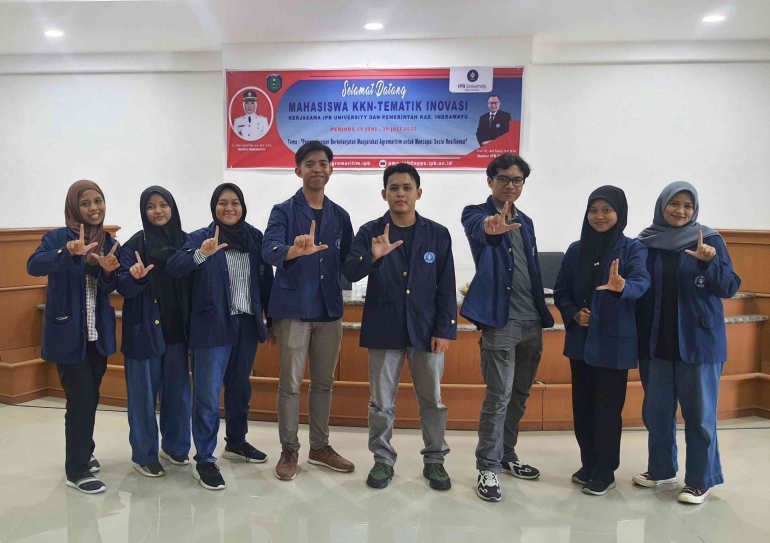 Tim KKN-T IPB 2023 Limbangan, Indramayu. Dokpri