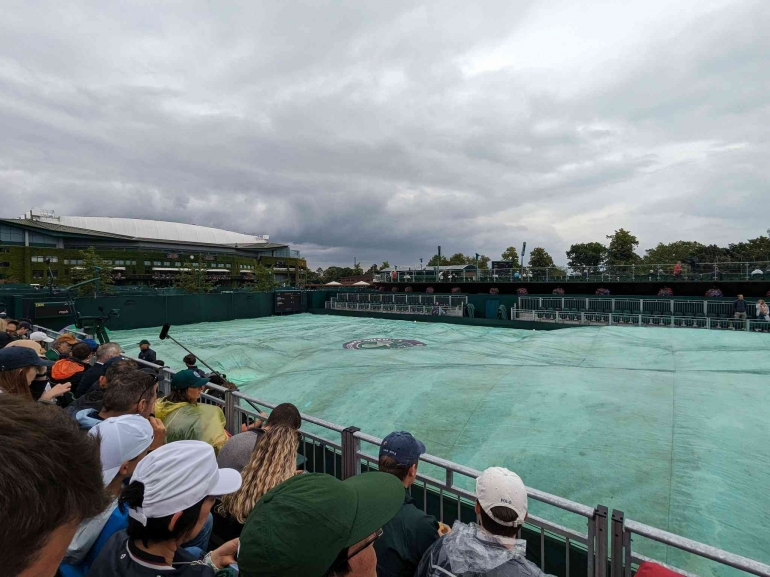69 pertandingan Wimbledon batal digelar karena cuaca buruk/ foto: Wimbledon.com