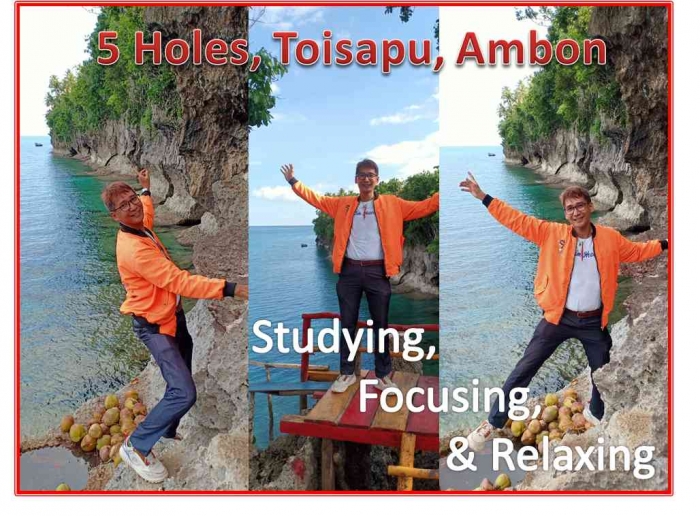 (Sumber pribadi) Marvelous Five Hole Tourism Area in Toisapu, Ambon Island