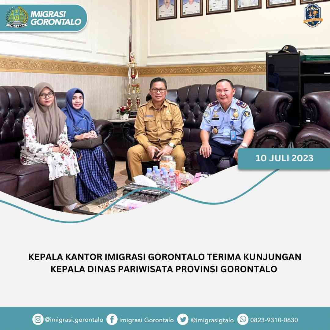 Kepala Kantor Imigrasi Gorontalo Terima Kunjungan Kepala Dinas ...