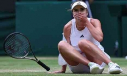 Petenis Ukraina Elina Svitolina lolos putaran ke-4 dan menembus QF Wimbledon 2024. Sumber foto : theguardian.com