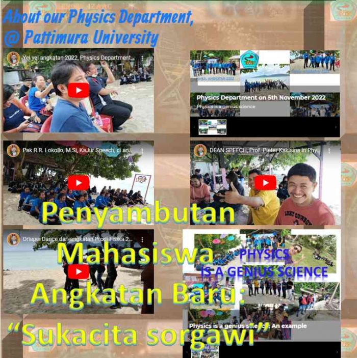 (Sumber pribadi) Acara dan Kegiatan untuk Penyambutan Angkatan Baru Fisika