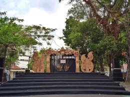 panggung utama bagi para peserta SBC 2023 di ruas Jalan Bhayangkara| dokumentasi pribadi