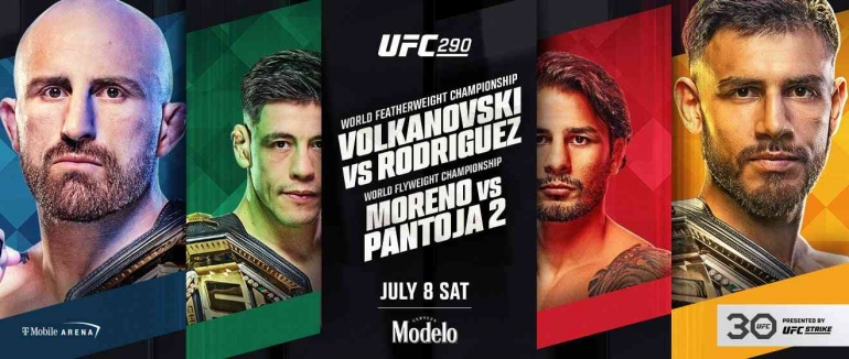 Gambar 1. Poster Resmi UFC 290 (Sumber: T-MOBILE ARENA.COM / UFC