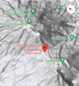 Googlemaps letak Lembah Bunian (Googlemaps)