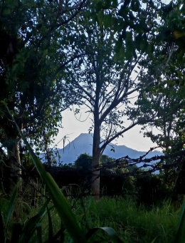 Gn Panderman, view dari Jln Bukit Berbunga, Batu, Malang Raya. Foto: Parlin Pakpahan.