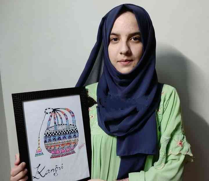Shariqa Guljar dari Jammu dan Kashmir. | Sumber: jkstudentalerts.com
