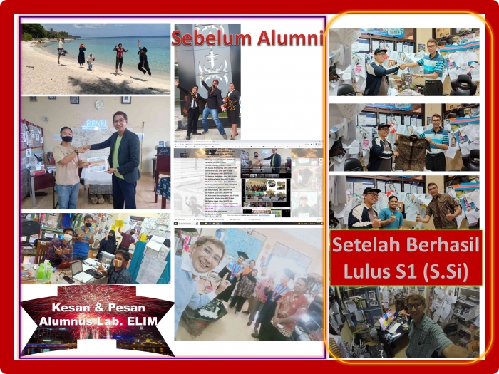 (Sumber pribadi) Hasil didikan sebelum lulus sarjana, setelah lulus dan saat telah berpengalaman dalam bekerja.