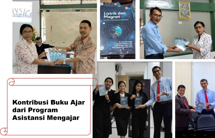 (Sumber pribadi) Kontribusi beberapa buku ajar dari hasil program asistensi mengajar sesuai kearifan lokal kepulauan.