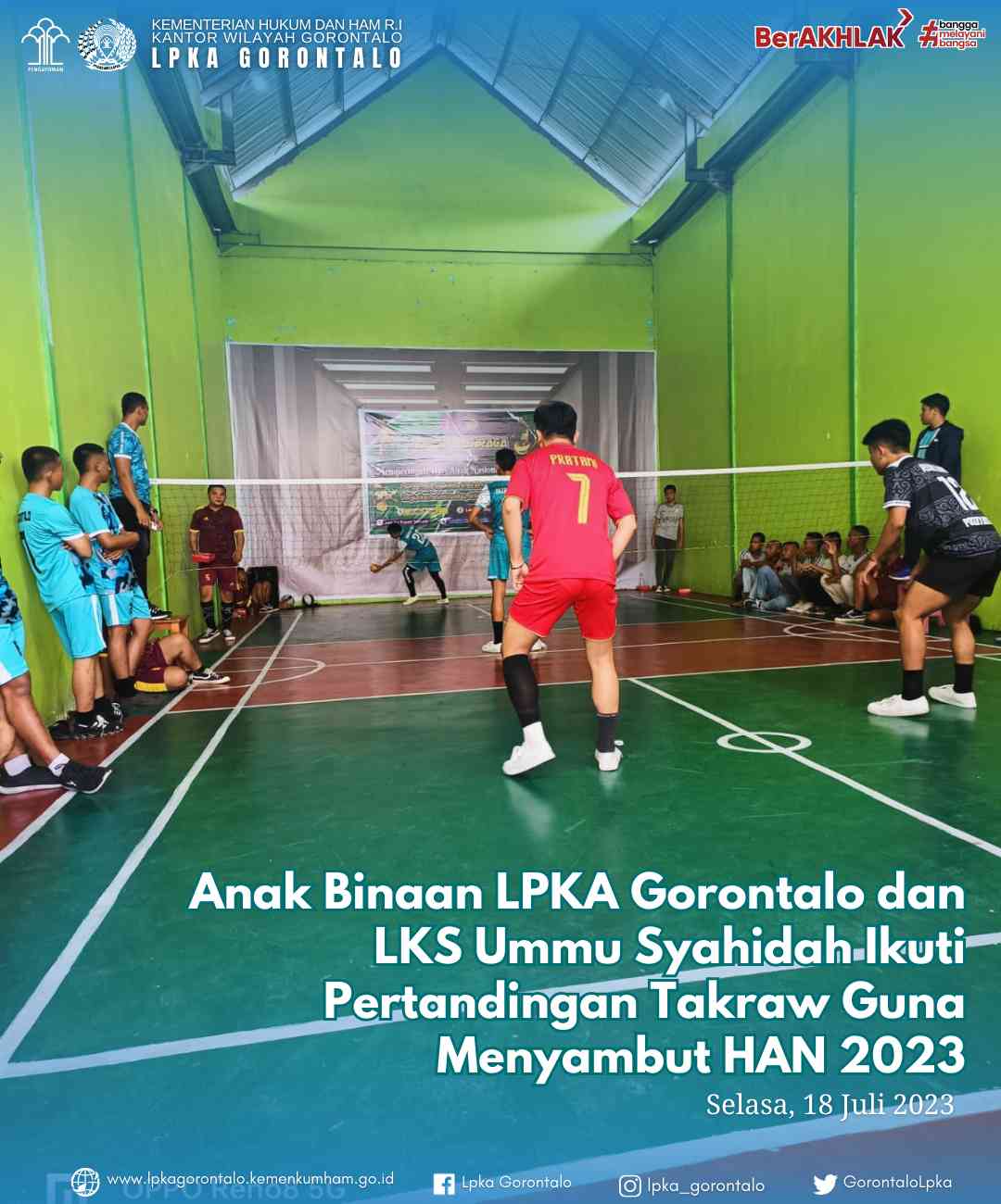 Anak Binaan LPKA Gorontalo Dan LKS Ummu Syahidah Ikuti Pertandingan ...