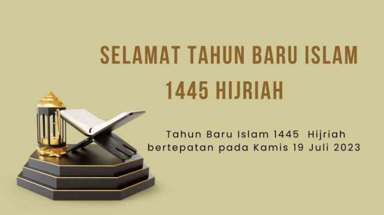 Selamat Tahun Baru 1445 Hijriah (TribunBengkulu.com)