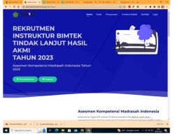 Screenshot laman AKMI (Dokumen Pribadi) 