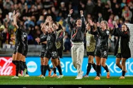 Selebrasi Timnas Selandia Baru setelah kalahkan Norwegia 1-0 di laga pembuka di Grup A (Foto: Instagram @fifaworldcup)