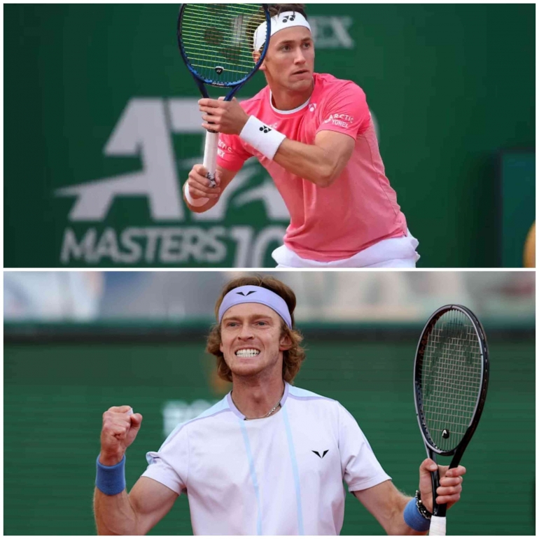 Dua unggulan Swedia open Casper Ruud(1) (sumber : tennisworldusa.org) dan Andrey Rublev(2) (sumber: olympics.com)