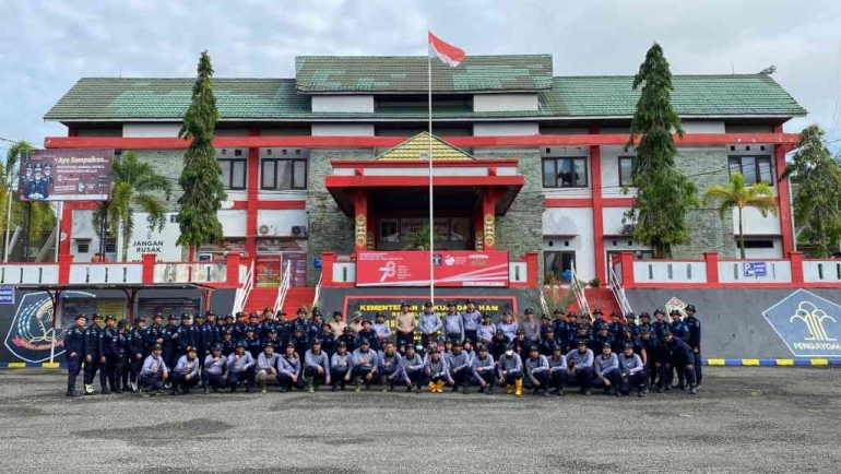 Tutup FMD Hari Ke-4 Lapas Narkotika Samarinda Bangun Solidaritas Petugas Pengamanan Dengan Melaksanakan Lintas Medan. Dok oleh Humas LPN