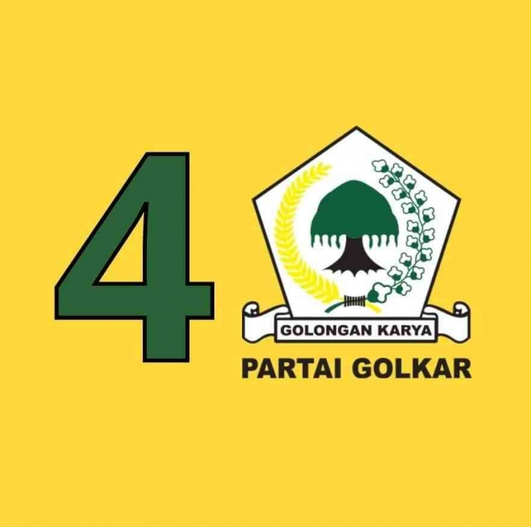 Partai yang berlambang pohon beringin dengan nomor urut 4 merupakan salah satu peserta pemilu 2024, Sumber : FB/ Golkar Indonesia