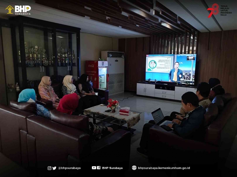 dok. Humas BHP Surabaya/Webinar Corpu Series Smart Agility dan Humble Team Work