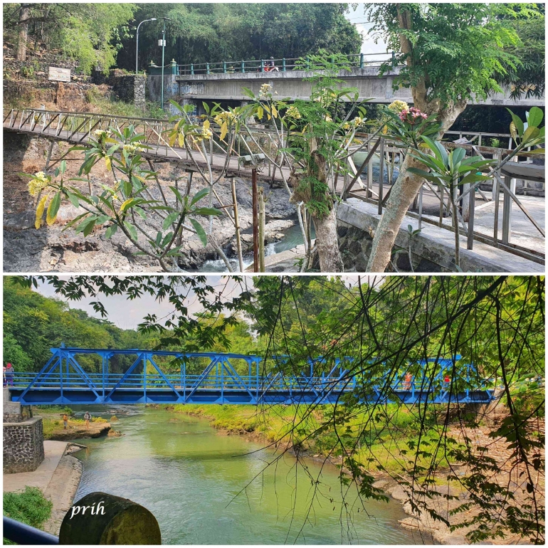 Kali Opak dan lava bantal (Dokumentasi Pribadi)