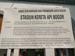 Stasiun Bogor dibangun pada tahun 1872 oleh oleh Perusahaan Kereta Api Belanda, dokumen pribadi, 31 Juli 2023. 