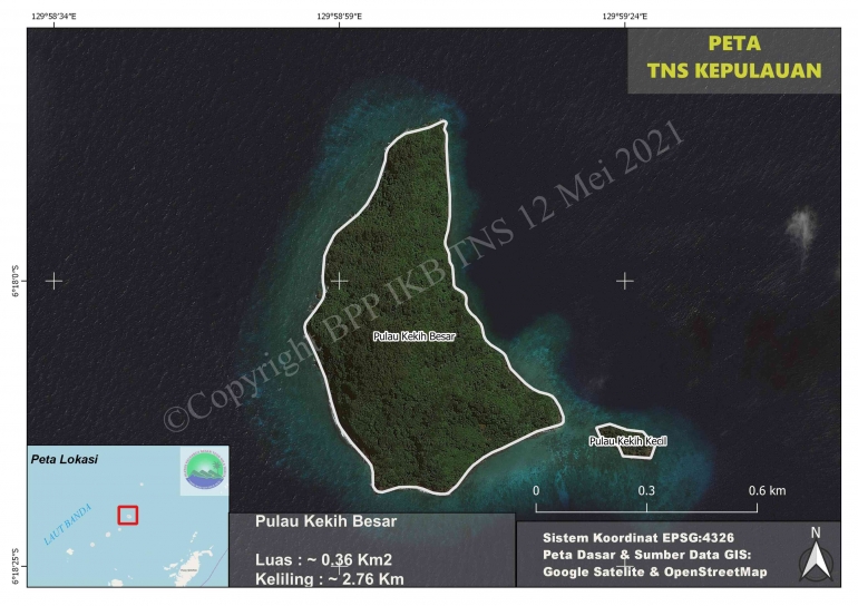 Pulau Kekih Besar Kabupten Maluku Tengah Provinsi Maluku (dokumentasi BPP IKB TNS)