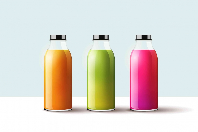 Ilustrasi minuman komersil dalam kemasan botol (Freepik)