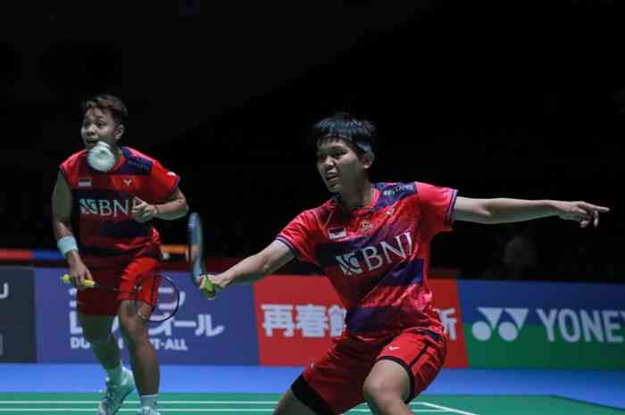 Ganda putri Indonesia Apriyani/Fadia sukses menang di babak 32 besar Australia Open 2023 (foto: dok.PBSI)
