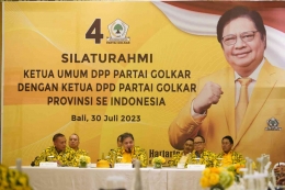 Silaturahmi Ketum DPP partai Golkar dengan Ketua DPD Partai Golkar Provinsi se Indonesia, Foto: Media Indonesia