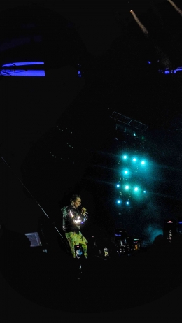 Vokalis dan gitaris MUSE Matt Bellamy di Stadion Nasional Bukit Jalil, Kuala Lumpur Malaysia, (29/7/2023). DOK PRIBADI