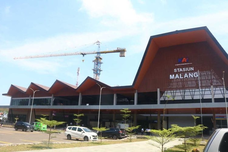 Kondisi Stasiun Malang yang baru yang berada di sisi timur, Senin (10/5/2021).(KOMPAS.COM/ANDI HARTIK)