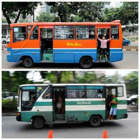 Kopaja dan Metromini pernah merajai jalan raya di Jakarta (Ilustrasi: Kaskus)