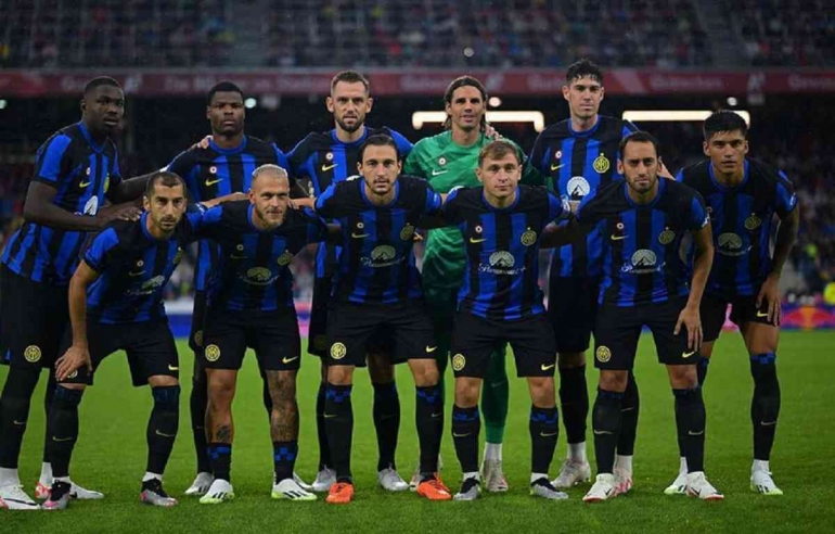 Skuad Inter Milan saat melawan RB Salzburg. (via inter.it)
