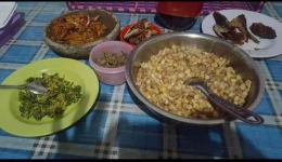Hidangan jagung bose (dok foto:Minggas Nafanu)