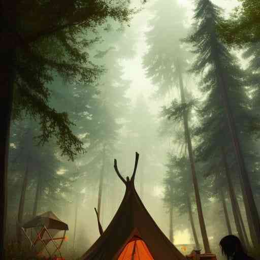 Ilustrasi berkemah (Sumber: MyCreations)