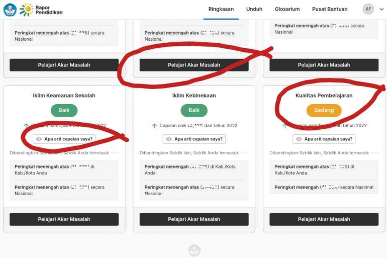 Apa saja faktor yang mempengaruhi satuan pendidikan saya? (tangkapan layar Akbar Pitopang)