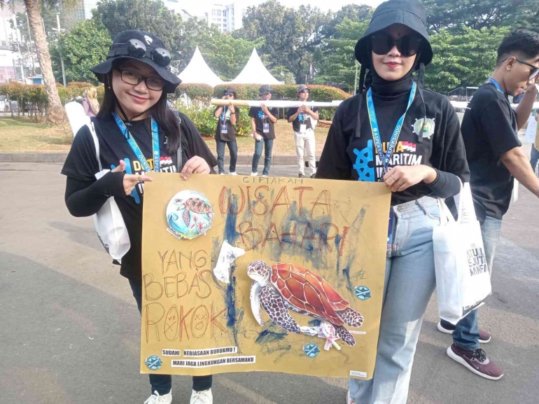 Duta Maritim Indonesia kampanye Kawasan Tanpa Rokok (Dokpri)