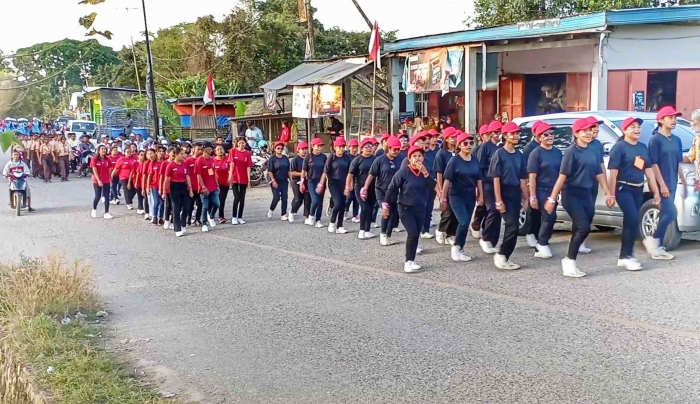 Potret lomba gerak jalan. Gambar: dokumentasi Imanuel Lopis