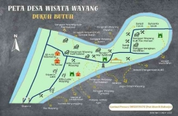Peta Desa Wisata Wayang Dukuh Butuh, Desa Sidowarno