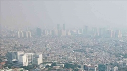 Polusi udara di Jakarta via kompas.id