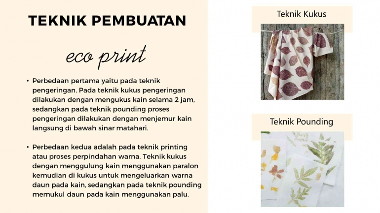 Teknik Pembuatan Eco Print | dokpri