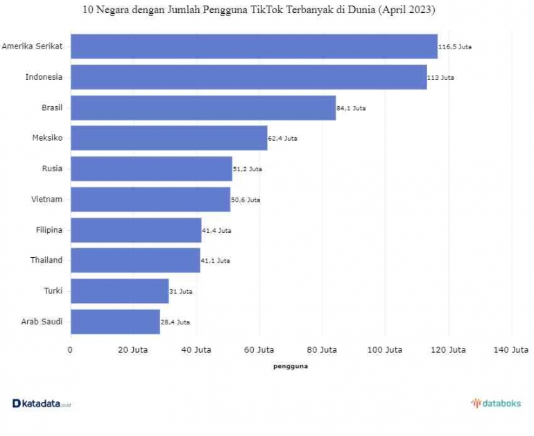 Databoks Katadata TikTok: Hiburan dan Belanja dalam Satu Aplikasi - Kompasiana.com